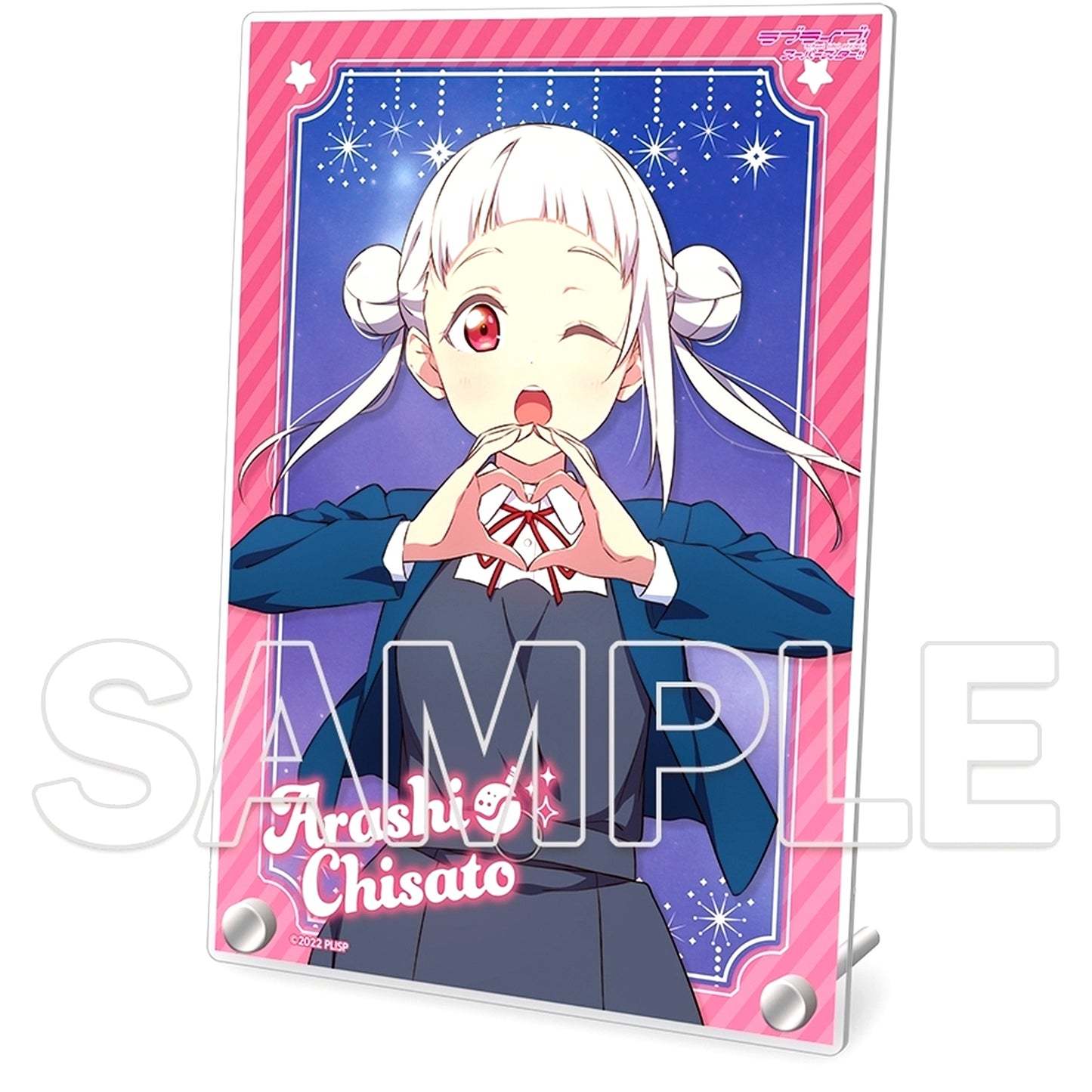 Chisato Arashi Acrylic Plate Ver. heartmark Love Live! Superstar!! [USED]