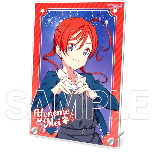 Mei Yoneme Love Live! Superstar!! Acrylic Plate Ver. heartmark [USED]