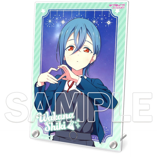 Shiki Wakana Love Live! Superstar!! Acrylic Plate Ver. heartmark [USED]