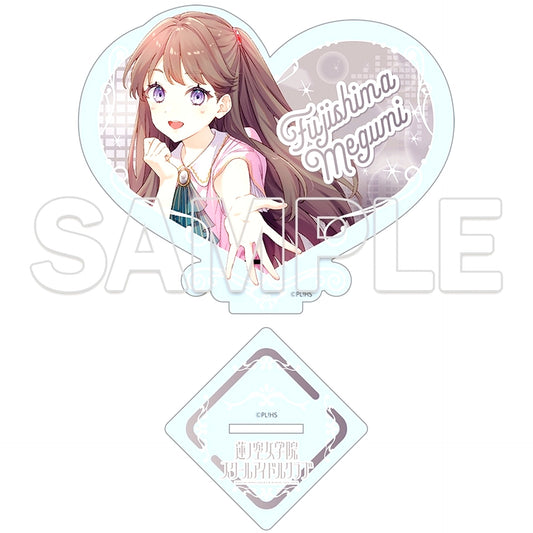 Megumi Fujishima Ver. Dream Believers Heart-shaped Acrylic Stand Love Live! Hasunosora Girls High School Idol Club [USED]