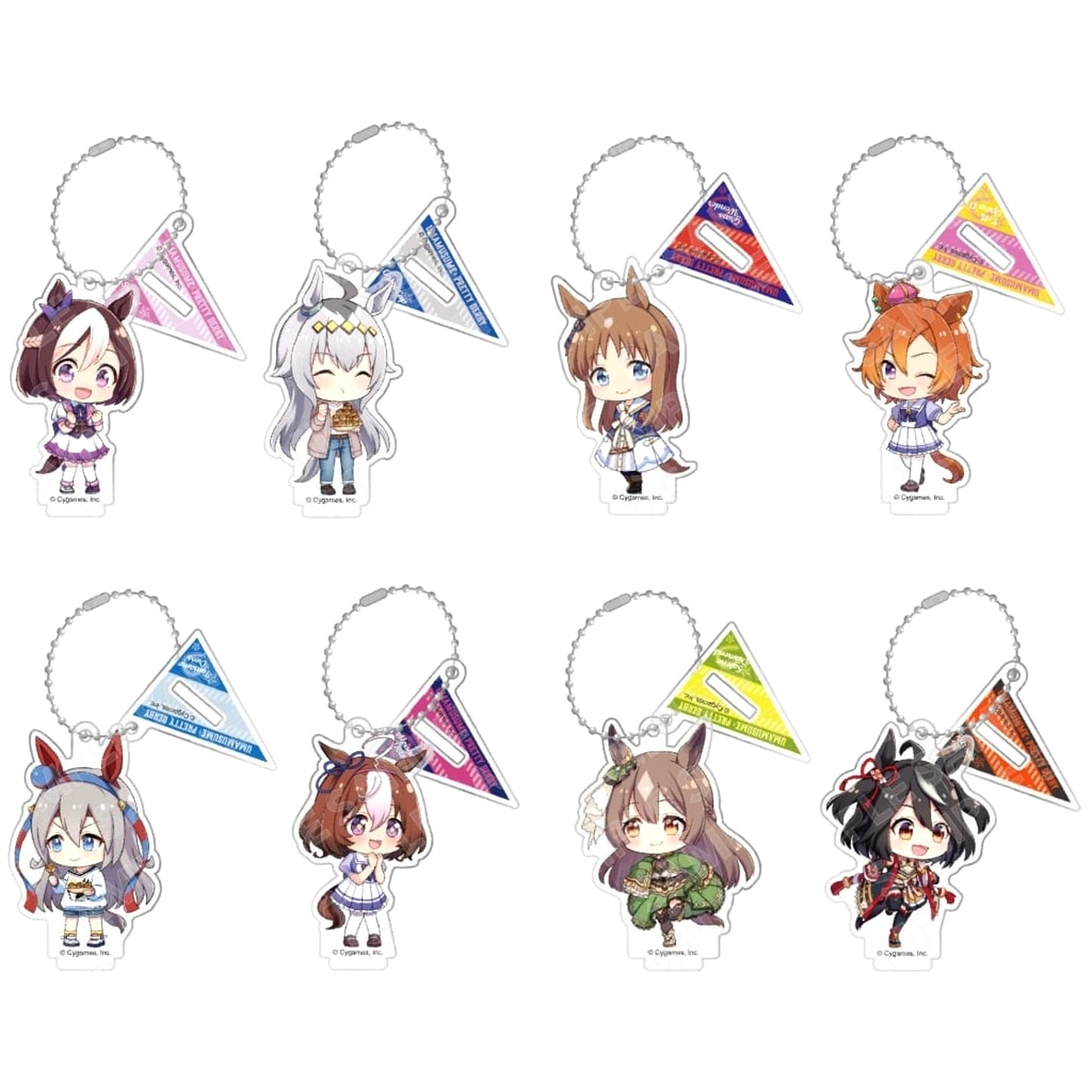 Umamusume: Pretty Derby Special Week & Others All 8 Types Set 2.5 Acrylic Stand Collection Acrylic Stands [USED]