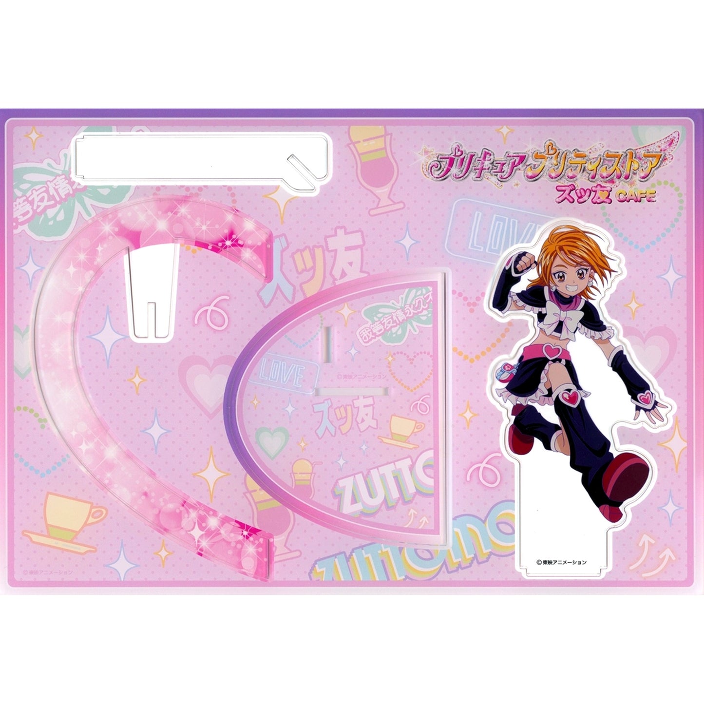 Cure Black Pair Acrylic Stand Precure Pretty Store Zuttomo Cafe [USED]