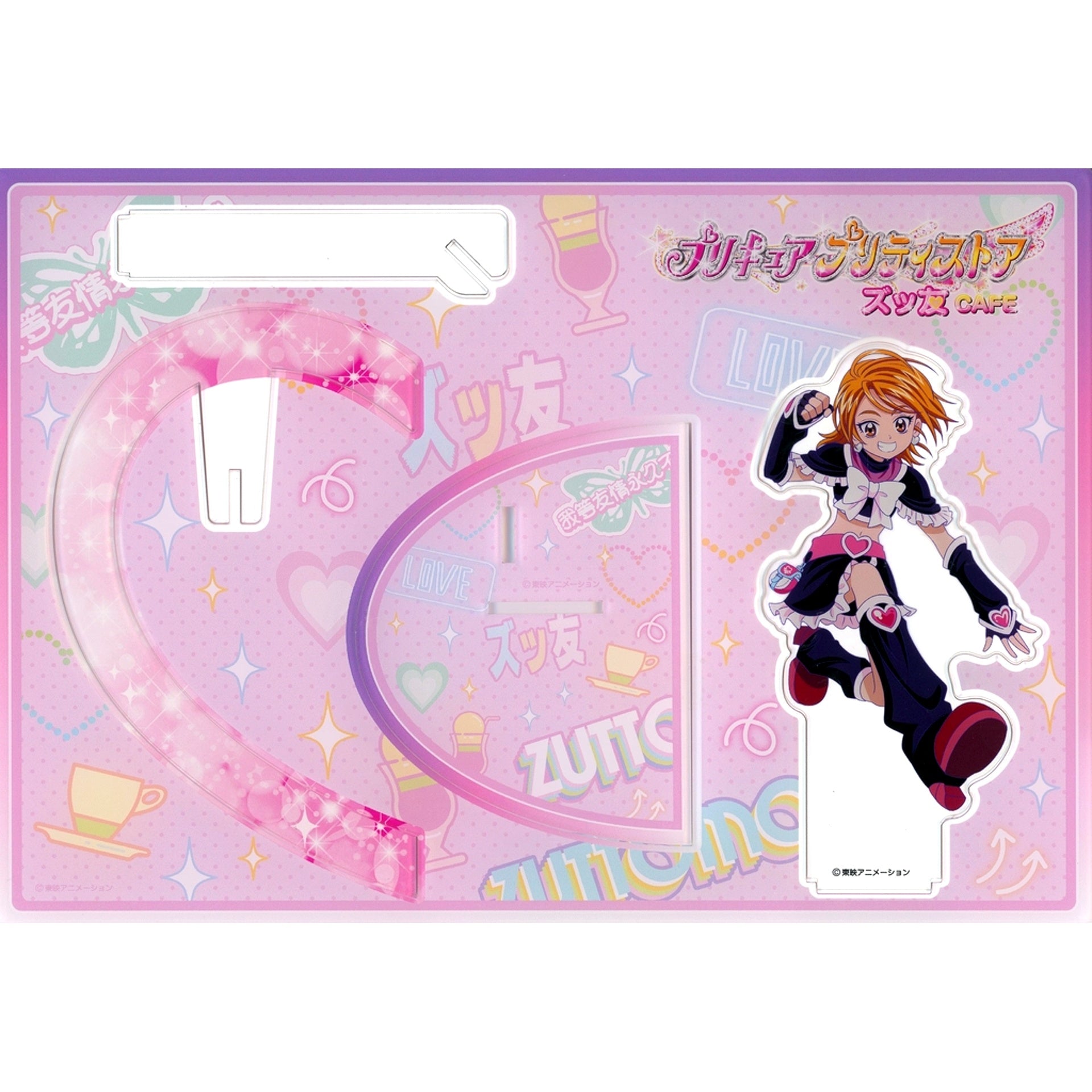 Cure Black Pair Acrylic Stand Precure Pretty Store Zuttomo Cafe [USED]