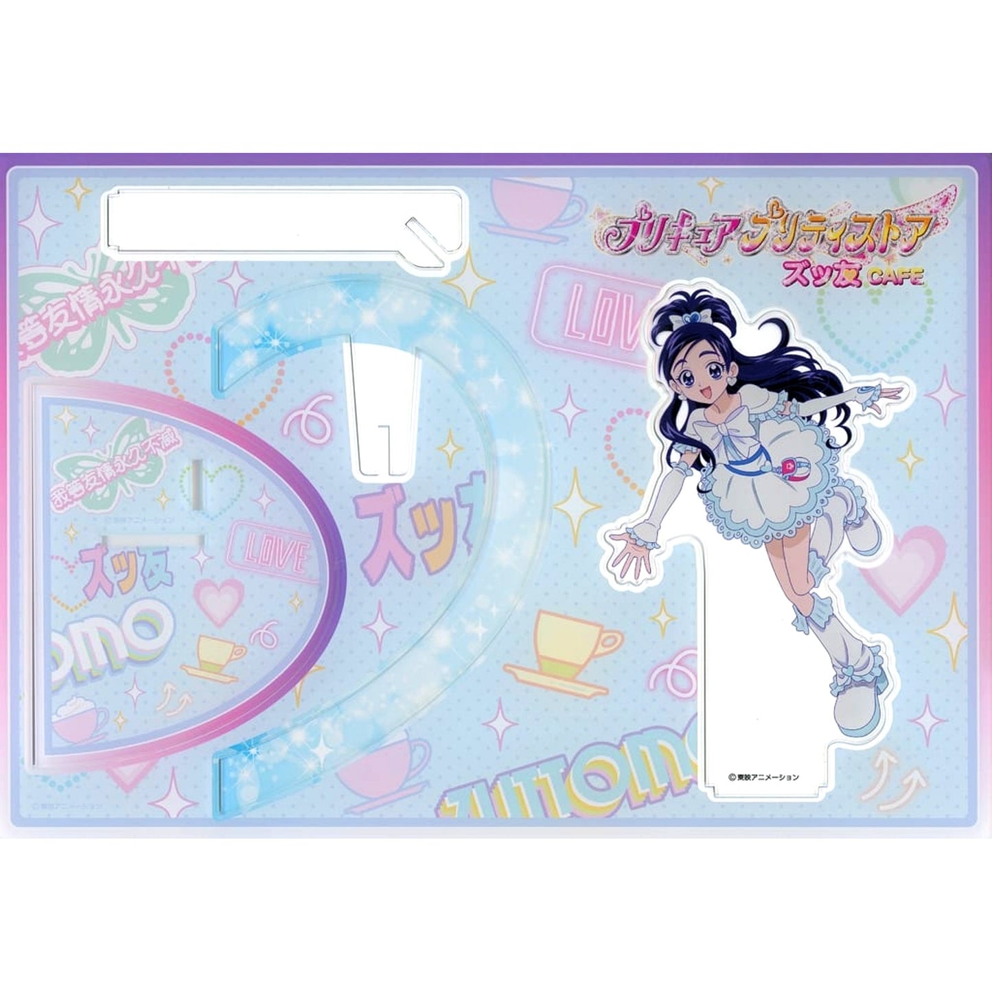 Cure White Precure Pretty Store Zuttomo CAFE Pair Acrylic Stand [USED]