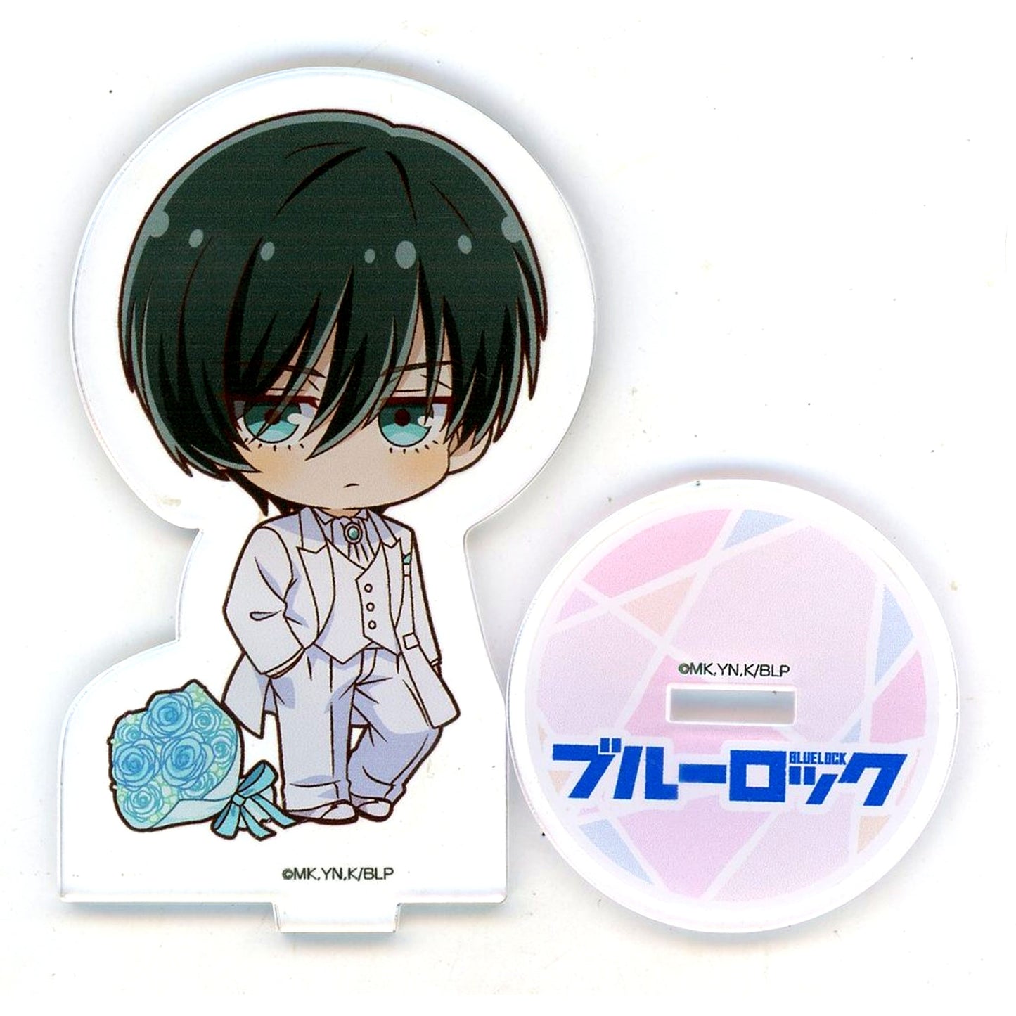 Rin Itoshi White Suit Ver. Blue Lock x PRINCESS CAFE Acrylic Stand [USED]