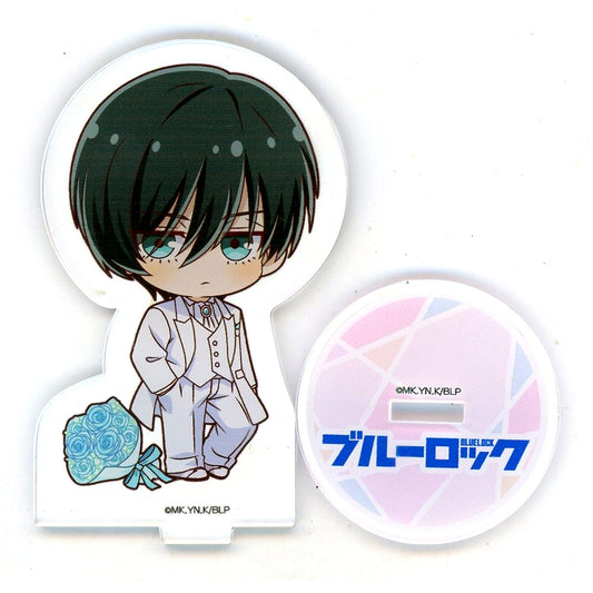 Rin Itoshi White Suit Ver. Blue Lock x PRINCESS CAFE Acrylic Stand [USED]