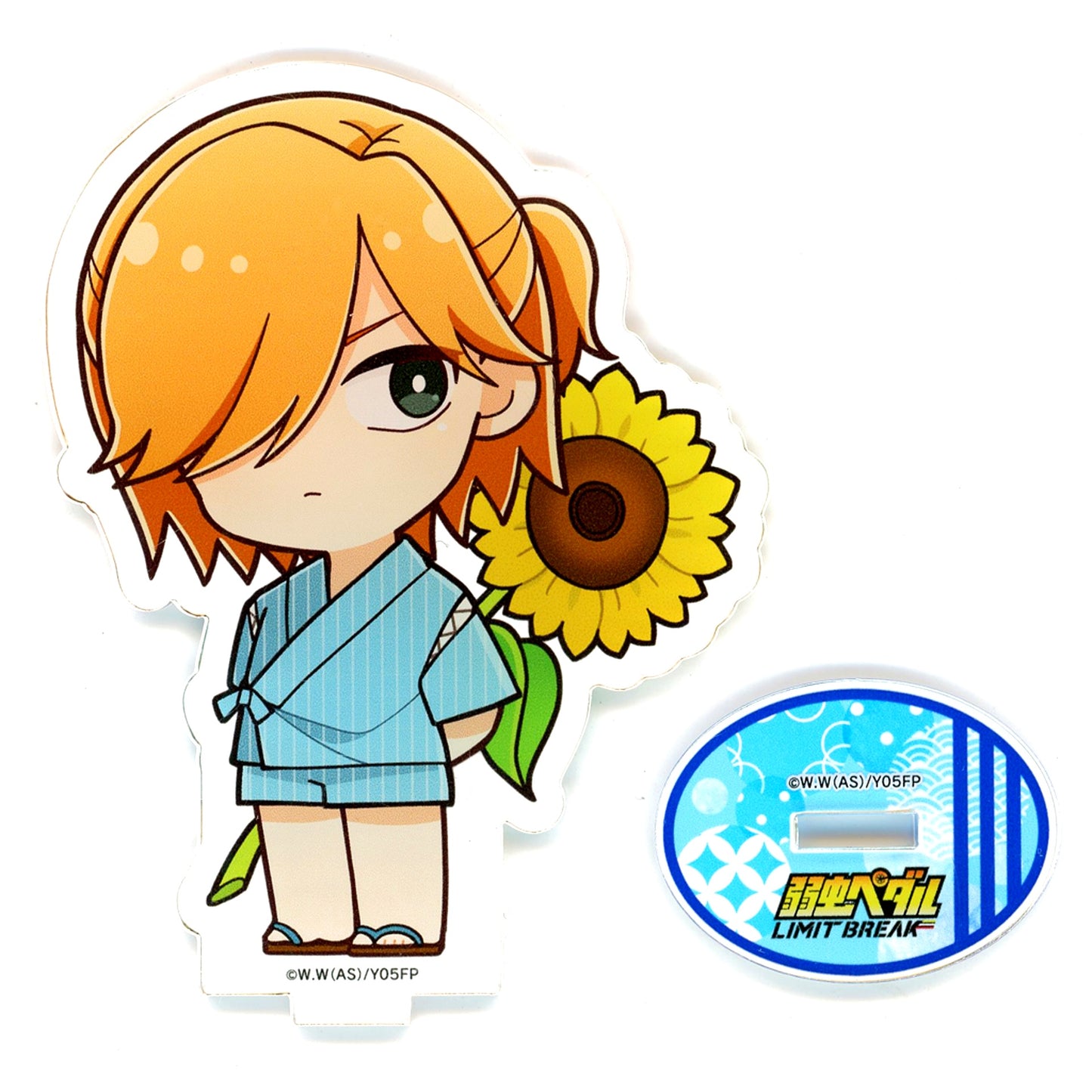 Hajime Aoyagi Mini Character Acrylic Stand Yowamushi Pedal LIMIT BREAK x Princess Cafe Summer Cheer Squad Cafe [USED]