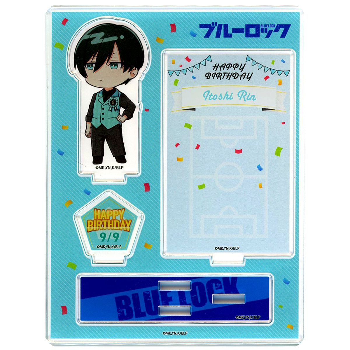 Rin Itoshi Blue Lock Diorama Acrylic Stand Only from PRINCESS CAFE Birthday Goods Set [USED]