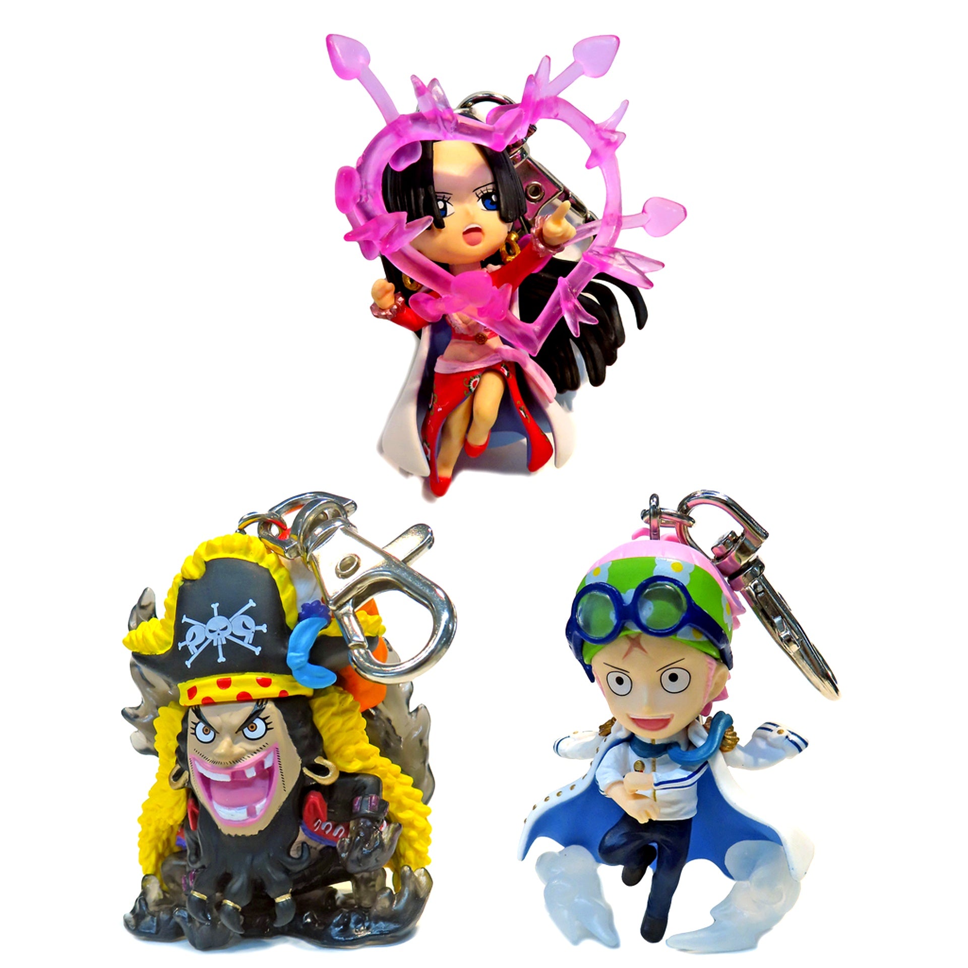 Set of 3 One Piece Figure Keychain Vol. 2 [USED]