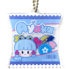 Genshin Kamisato Ayaka Minini Acrylic Keychain LAWSON Limited Keychains [USED]