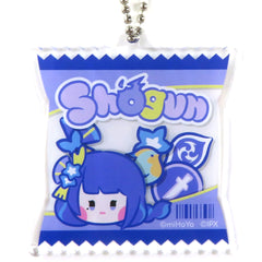 Genshin Raiden Shogun Minini Acrylic Keychain LAWSON Limited Keychains [USED]