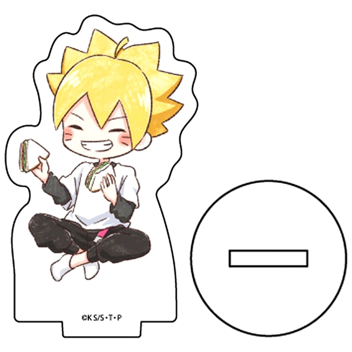 Boruto Uzumaki Boruto: Naruto Next Generations Acrylic Petit Stand 04 Picnic Ver. Graph Art Illustration [USED]