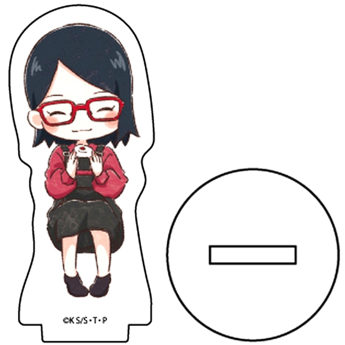 Sarada Uchiha Boruto: Naruto Next Generations Acrylic Petit Stand No.04 Picnic Ver. Graph Art Illustration [USED]