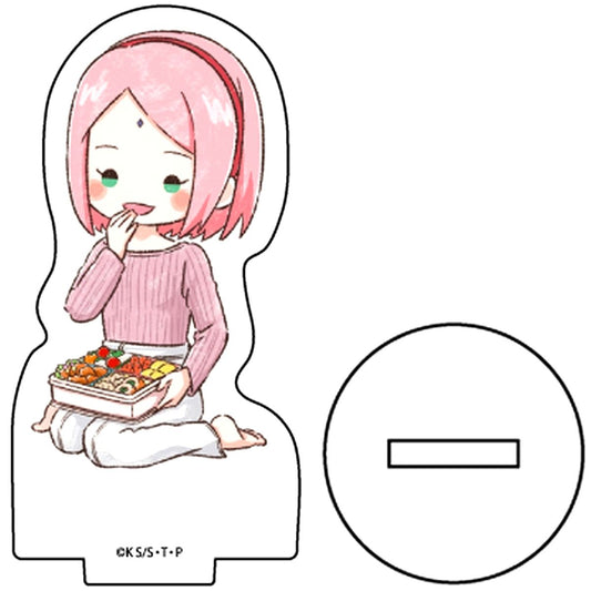 Sakura Haruno Boruto: Naruto Next Generations Acrylic Petit Stand 04 Picnic Ver. Graph Art Illustration [USED]