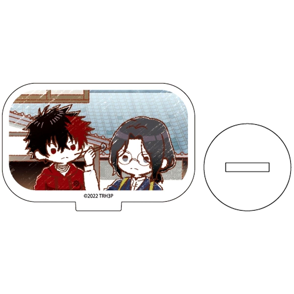 Hizen Tadahiro and Nankaitarou Chouson Toku: Touken Ranbu Hanamaru Setsugetsuka Acrylic Petit Stand Graph Art Illustration [USED]