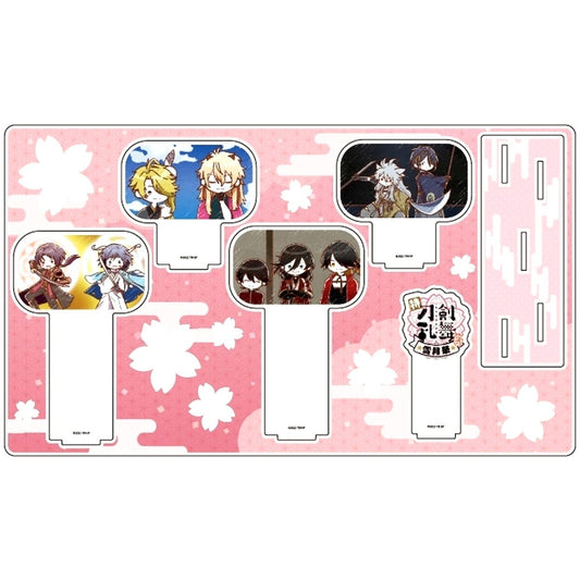 Toku: Touken Ranbu Hanamaru Setsugetsuka Premium Acrylic Diorama Plate 01 A Graph Art Illustration [USED]