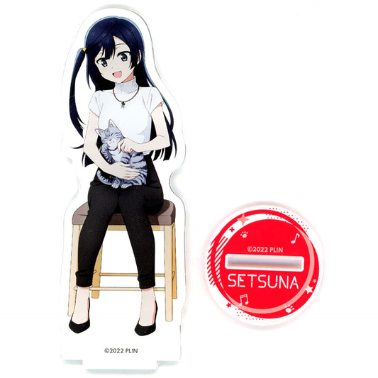 Setsuna Yuki Acrylic Stand Love Live! Nijigasaki High School Idol Club x Karaoke Manekineko [USED]