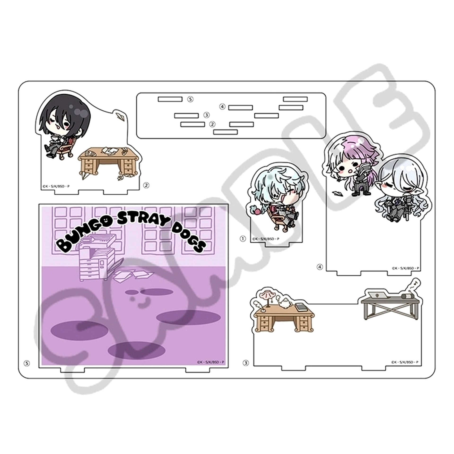 Mocho-NC Group 3 4th BIG Acrylic Stand Bungo Stray Dogs [USED]