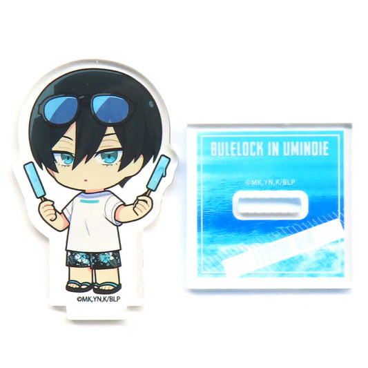 Rin Itoshi BLUELOCK POP UP Exhibition TEAM EXPEDITIONS_2 at baseyard tokyo Trading Mini Acrylic Stand Chibi Illustration [USED]