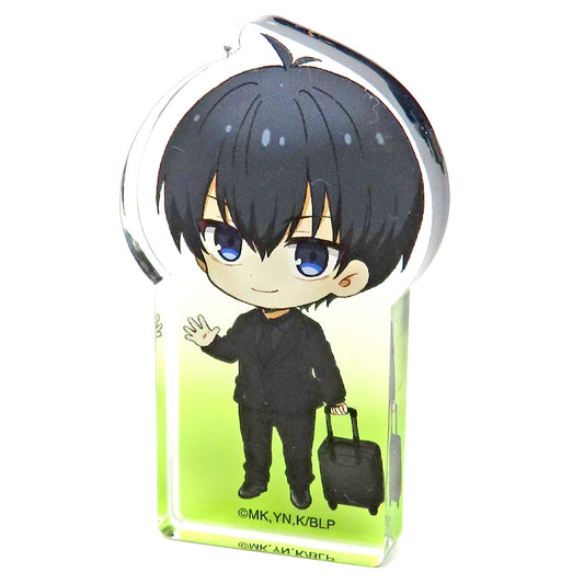 Yoichi Isagi BLUELOCK POP UP Exhibition TEAM EXPEDITIONS_2 at baseyard tokyo Trading Die-Cut Mini Acrylic Block Chibi Illustration [USED]
