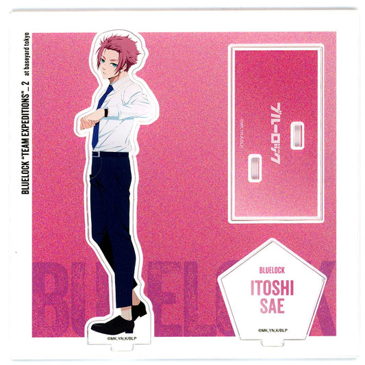 Sae Itoshi Acrylic Stand Standing Illustration Ver. Blue Lock POP UP Exhibition "TEAM EXPEDITIONS"_2 at baseyard tokyo [USED]