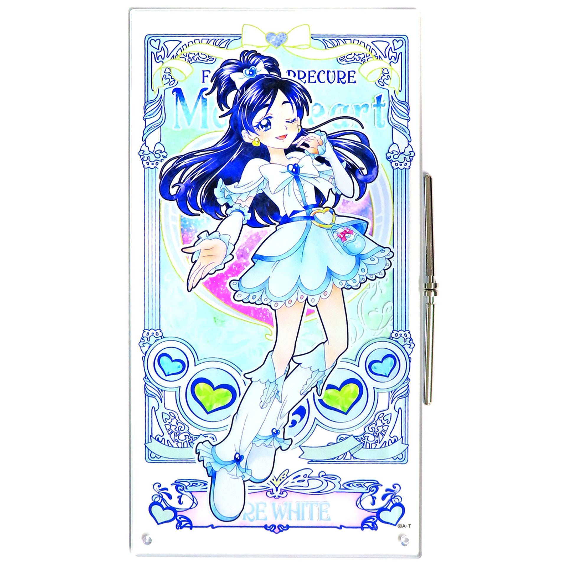 Cure White Acrylic Art Board Futari wa Precure Max Heart Pretty Store Limited [USED]