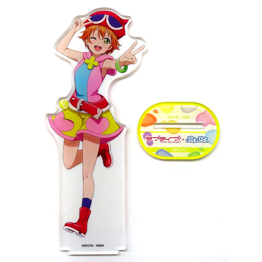 Rin Hoshizora Big Acrylic Stand Love Live! x Puyo Puyo Osaki Comic Shelter 2024 Summer Goods [USED]