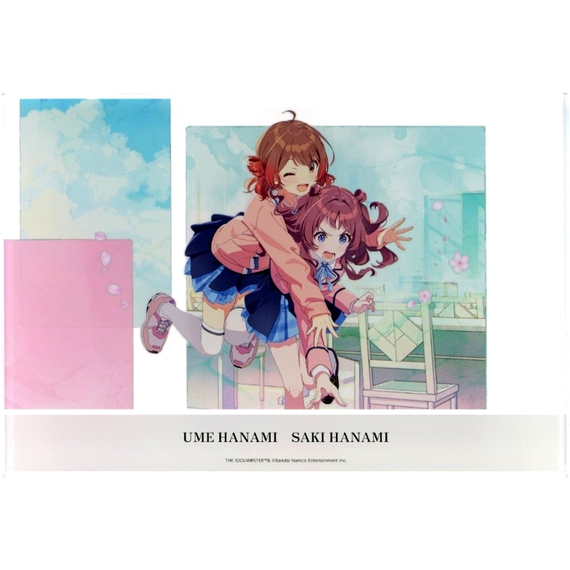 Saki Hanami & Ume Hanami Gakuen Idolmaster Idol Photo Panel Taiatari no Love Call Official Shop Limited [USED]