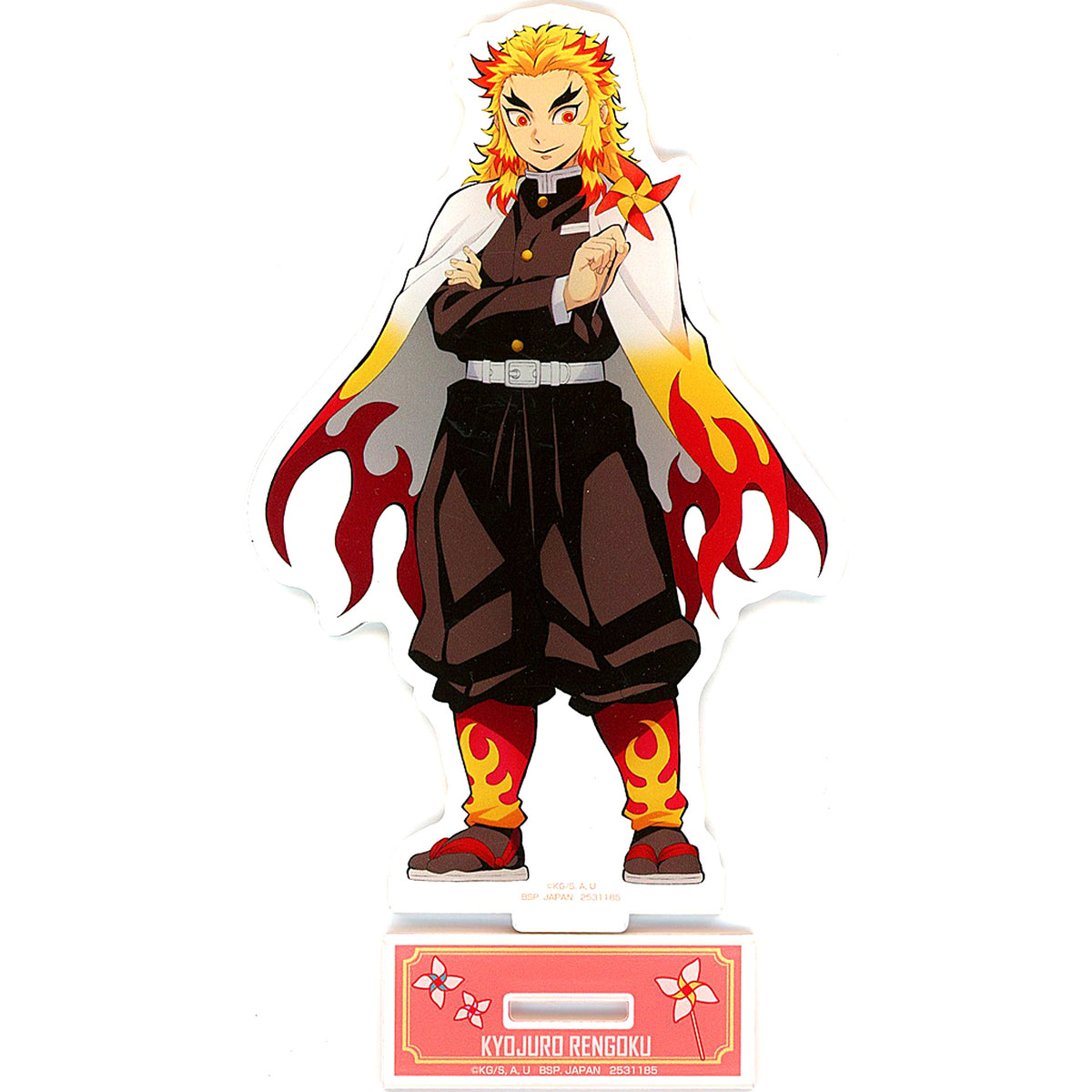Kyojuro Rengoku Demon Slayer Acrylic Plate with Stand Chapter 2 Giten Namco Torumo Limited [USED]