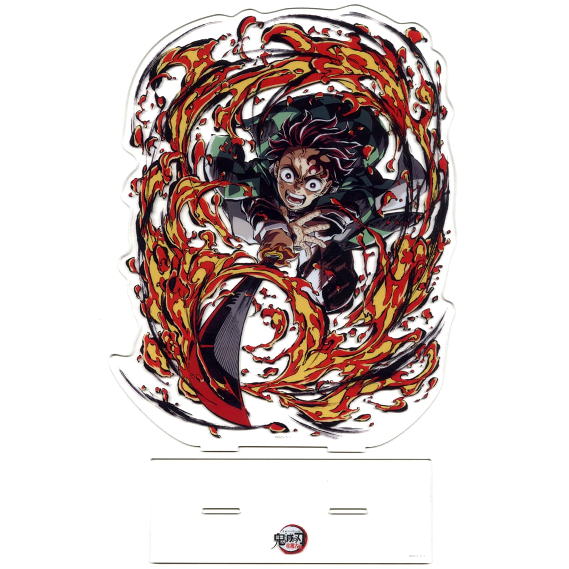 Demon Slayer: Kimetsu no Yaiba Tanjiro Kamado Big Acrylic Stand C104 Limited Included with Hashira Training Arc Tanjiro Kamado End Roll Illustration Goods Set Acrylic Stands [USED]