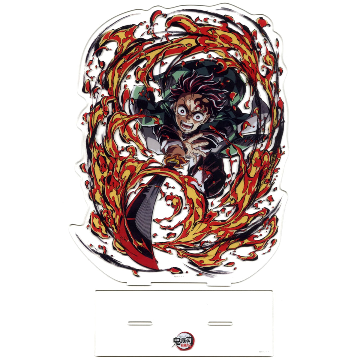 Demon Slayer: Kimetsu no Yaiba Tanjiro Kamado Big Acrylic Stand C104 Limited Included with Hashira Training Arc Tanjiro Kamado End Roll Illustration Goods Set Acrylic Stands [USED]