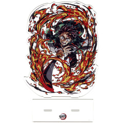 Demon Slayer: Kimetsu no Yaiba Tanjiro Kamado Big Acrylic Stand C104 Limited Included with Hashira Training Arc Tanjiro Kamado End Roll Illustration Goods Set Acrylic Stands [USED]