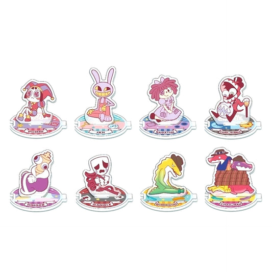 Set of 8 The Amazing Digital Circus Connecting Trading Acrylic Stand [USED]