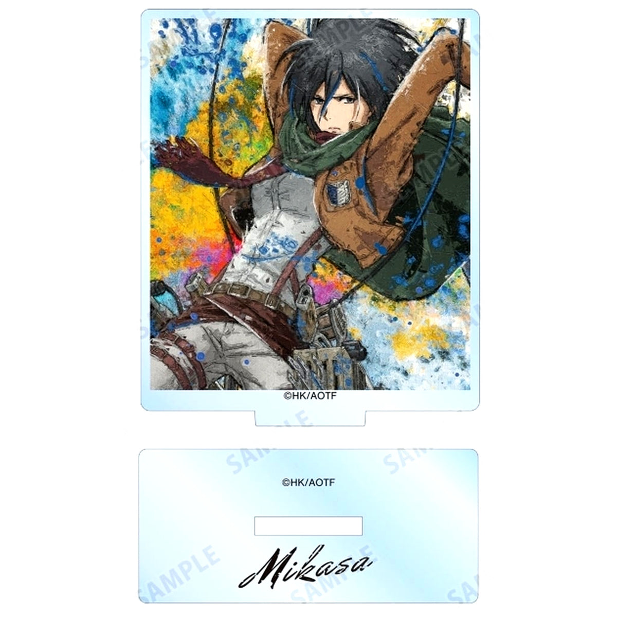 Mikasa Ackerman Attack on Titan Trading grunge CANVAS Acrylic Stand [USED]