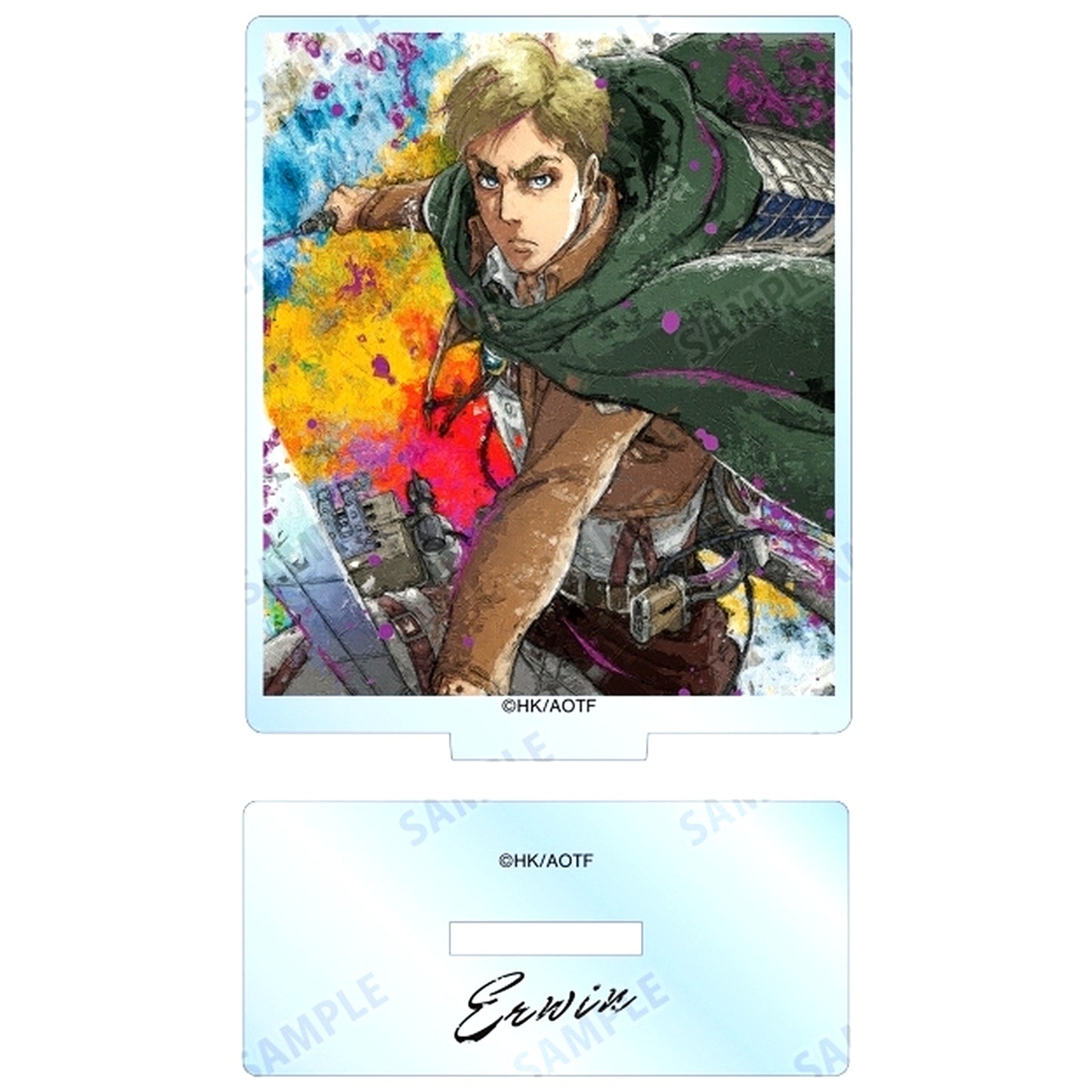 Erwin Smith Trading grunge CANVAS Acrylic Stand Attack on Titan [USED]