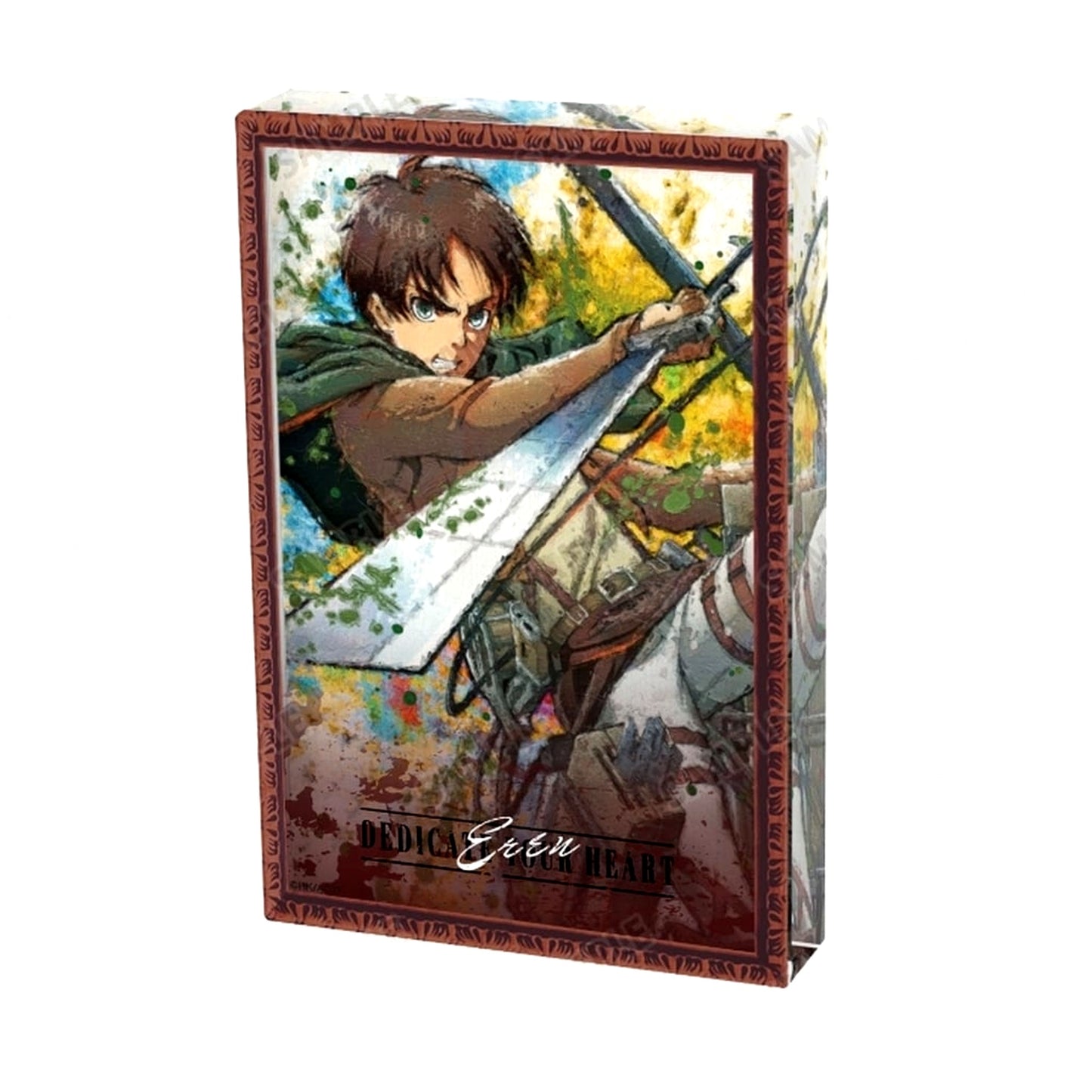 Eren Yeager grunge CANVAS Acrylic Block Attack on Titan [USED]