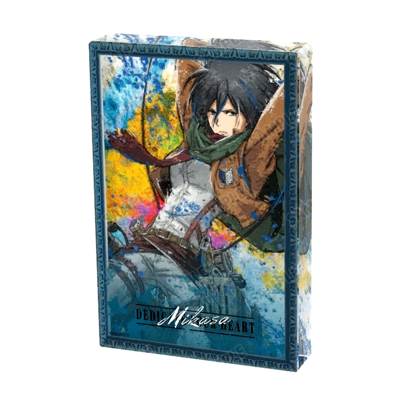 Mikasa Ackerman Attack on Titan grunge CANVAS Acrylic Block [USED]