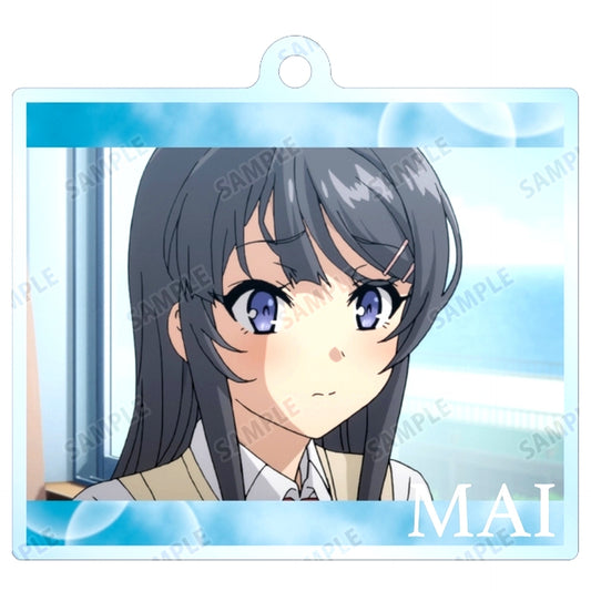 Mai Sakurajima F Rascal Does Not Dream of Bunny Girl Senpai Mai Sakurajima Trading Scene Shot Acrylic Keychain [USED]