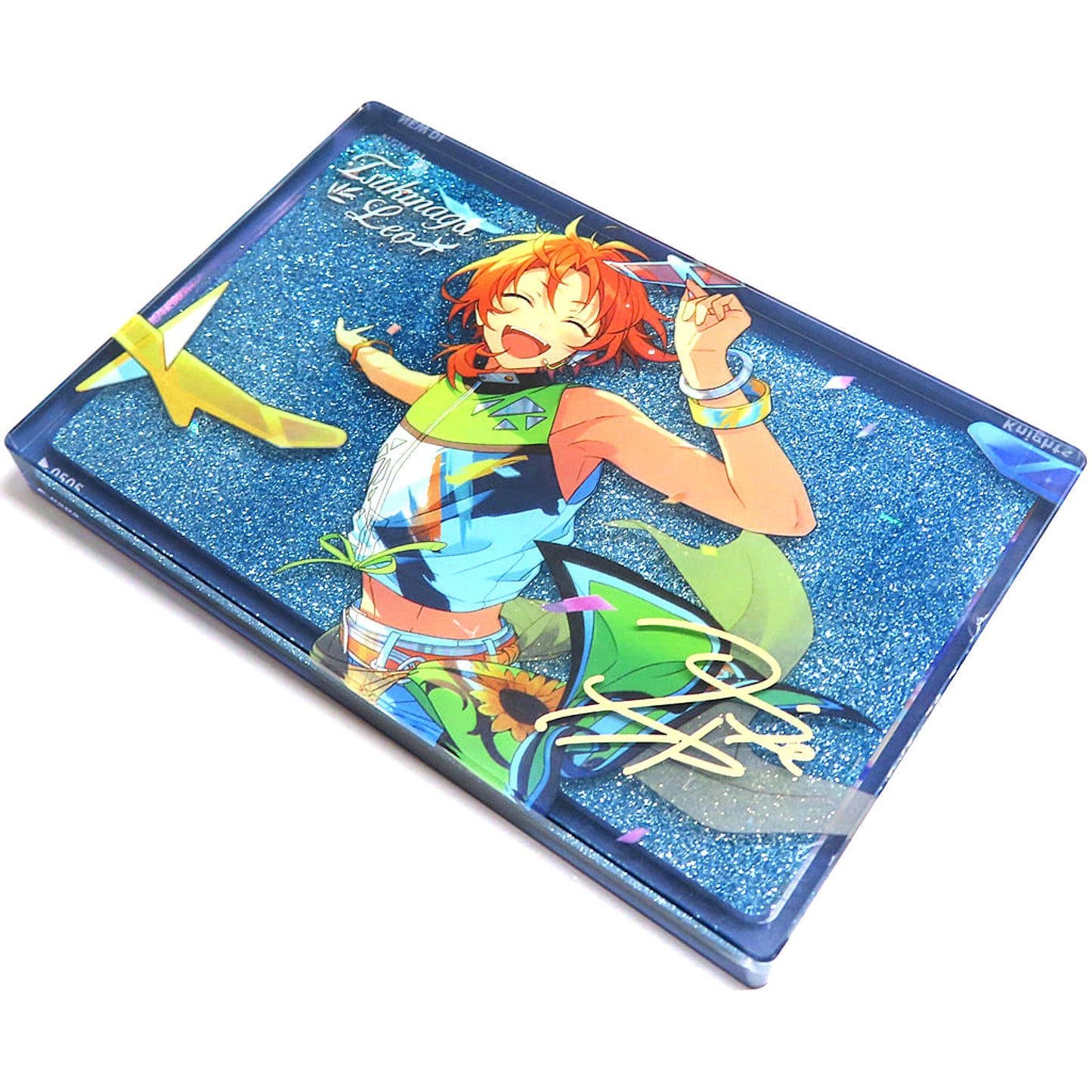Leo Tsukinaga Ensemble Stars!! Light and Shadow Flowing Sand Acrylic Block China Exclusive [USED]