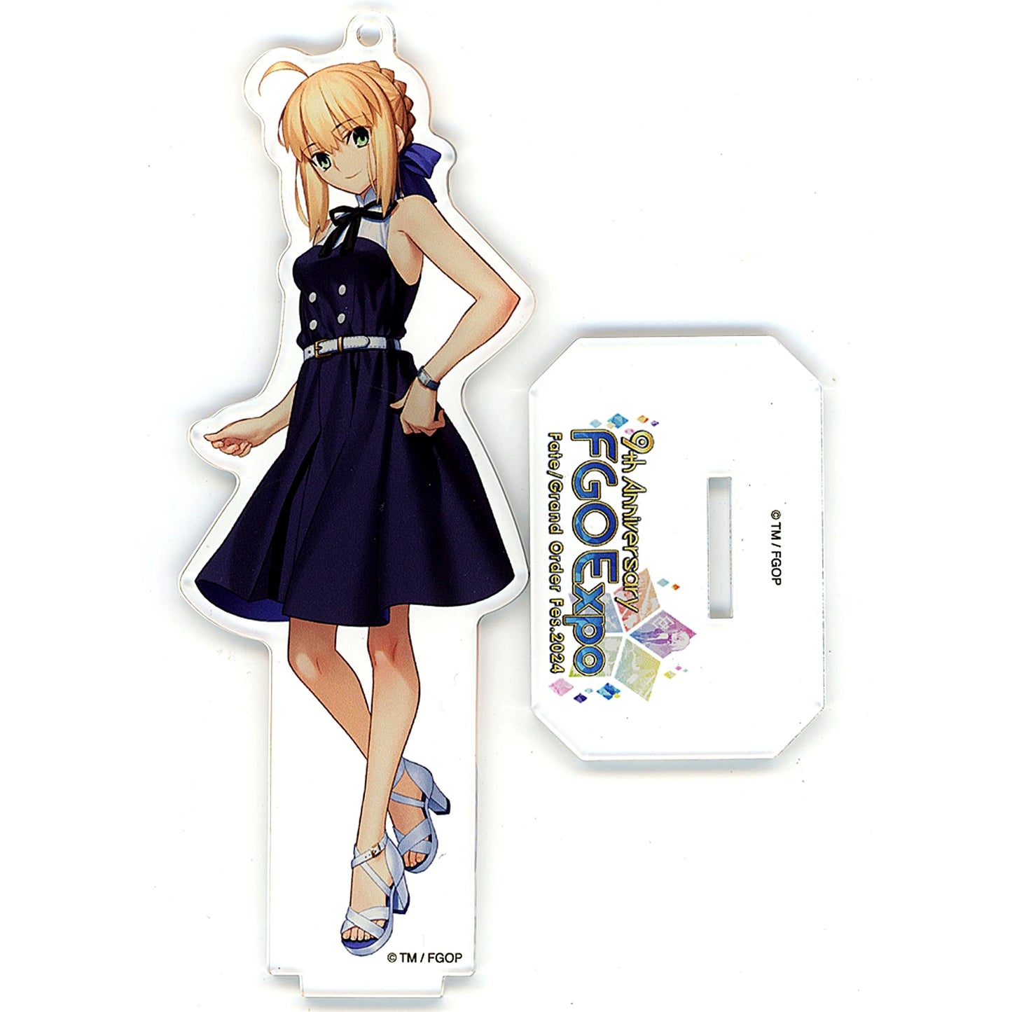 Saber Artoria Pendragon Main Visual Acrylic Mascot Fate/Grand Order Fes. 2024 9th Anniversary [USED]