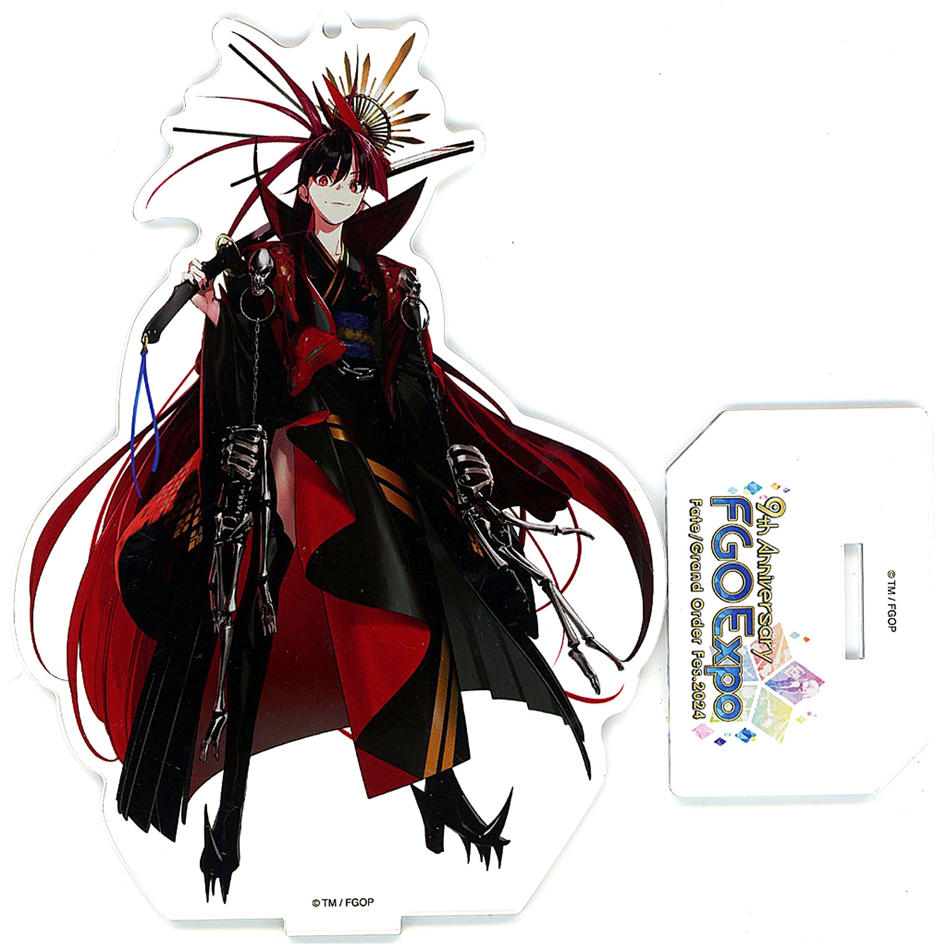 Archer Oda Nobunaga Fate/Grand Order Drawn Illustration Acrylic Mascot B FGO Fes. 2024 9th Anniv [USED]