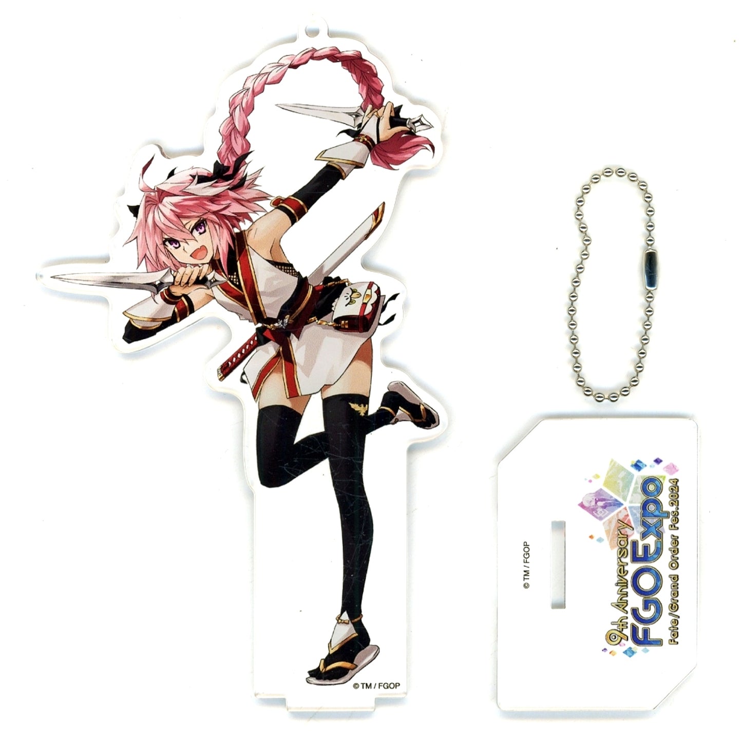 Rider Astolfo B Servant Specific Illustration Acrylic Mascot Fate/Grand Order Fes. 2024 9th Anniversary [USED]