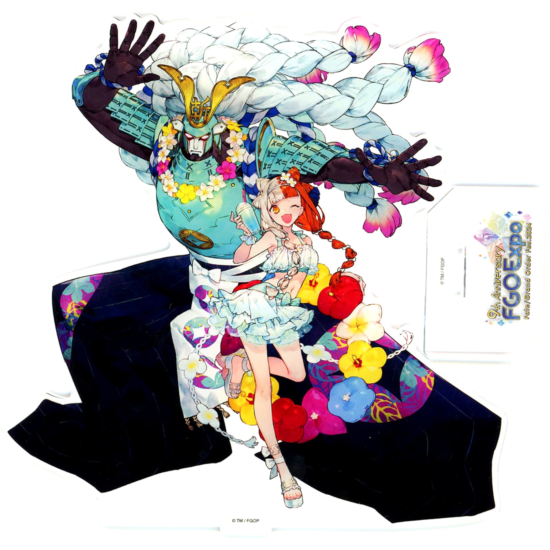 Izumo no Okuni Caster Fate/Grand Order Fes. 2024 9th Anniversary Servant-Specific Newly Drawn Illustration Big Acrylic Stand [USED]