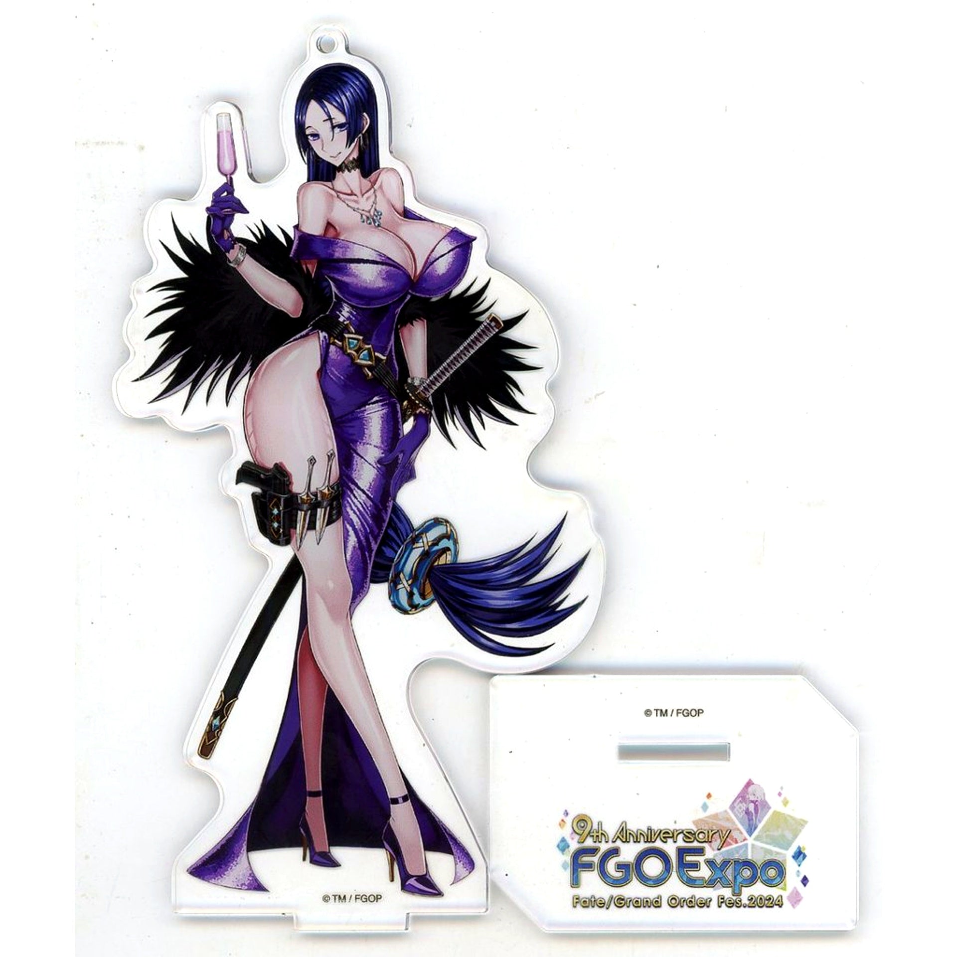 Berserker Minamoto no Raikou F Servant Specific Illustration Acrylic Mascot Fate/Grand Order Fes. 2024 9th Anniversary [USED]