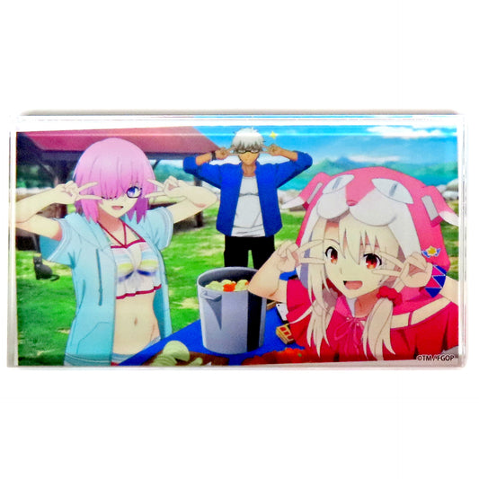 Mash Kyrielight Shielder & Illyasviel von Einzbern Swimsuit Archer & Emiya Archer Fate/Grand Order Fes. 2024 9th Anniversary Random Acrylic Block Servant Summer Camp! Chaldea Thriller Night [USED]