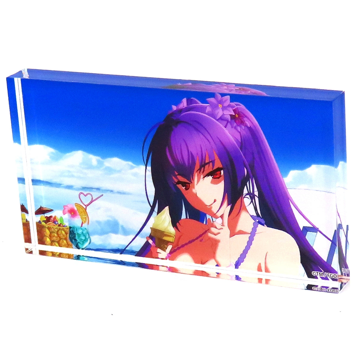 Scathach-Skadi Swimsuit Ruler Fate/Grand Order Fes. 2024 9th Anniversary Arctic Summer World! Chaldea Midsummer Magic Park Sightseeing Random Acrylic Block [USED]