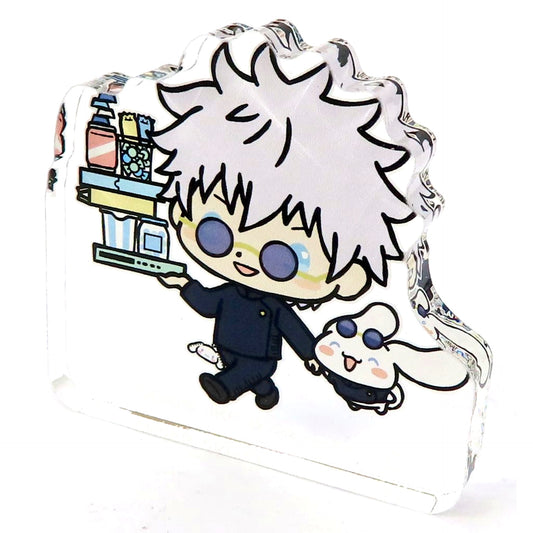 Satoru Gojo x Cinnamoroll No Background Jujutsu Kaisen Hidden Inventory/Premature Death x Sanrio Characters Trading Hidden Inventory/Premature Death Acrylic Mascot [USED]
