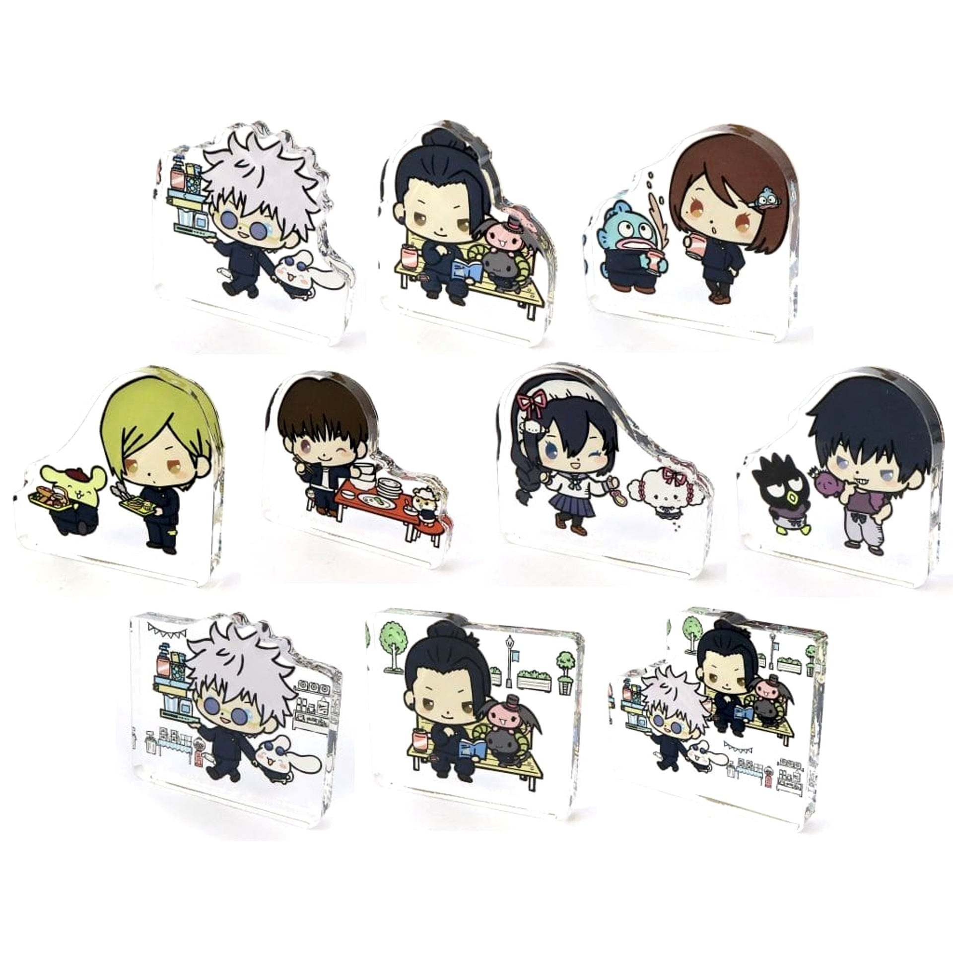 Jujutsu Kaisen: Hidden Inventory/Premature Death Satoru Gojo & Others All 10 Types Set Trading Acrylic Mascot Kaigyoku Gyokusetsu Acrylic Item [USED]