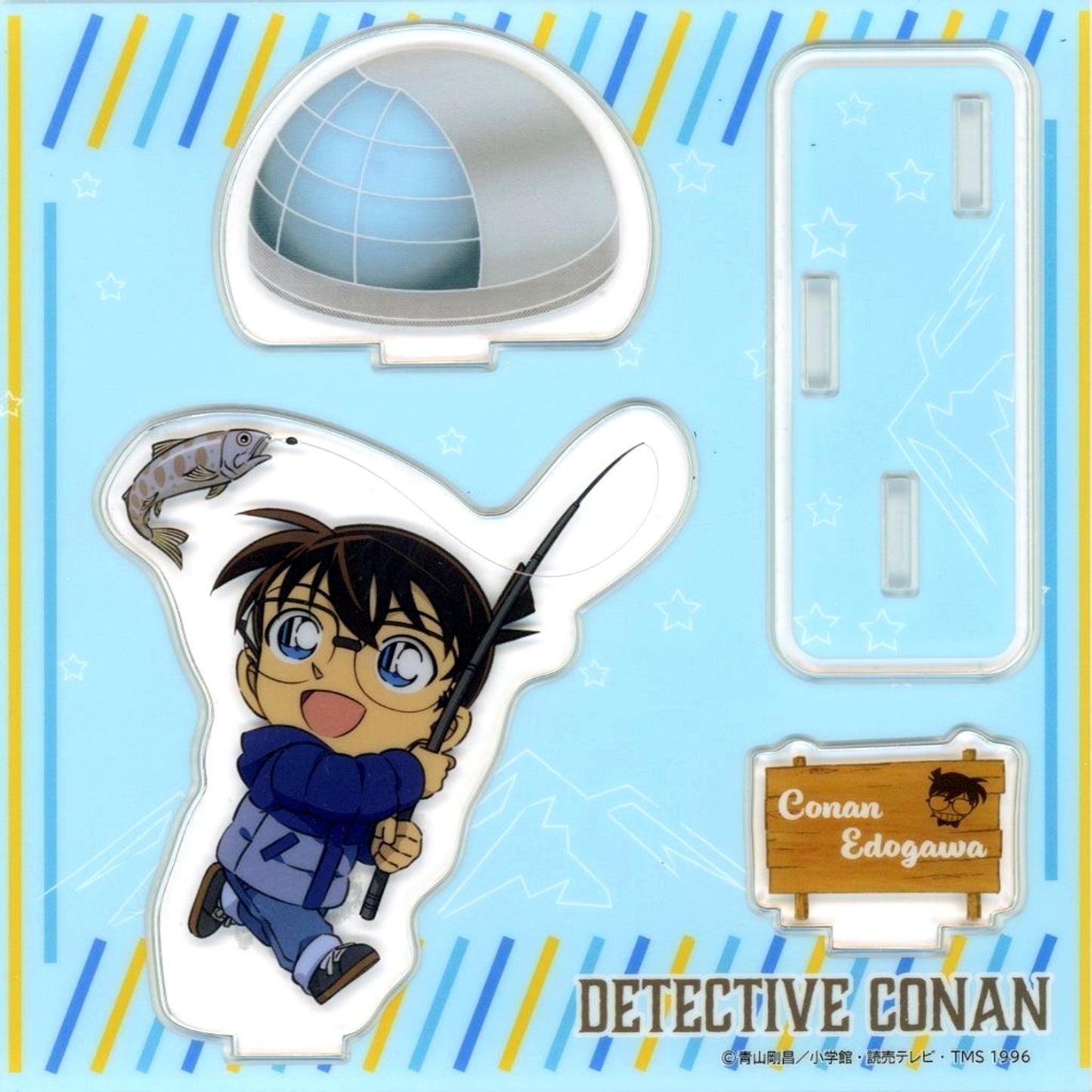 Conan Edogawa Detective Conan Mini Character Acrylic Diorama Glamping Ver. [USED]