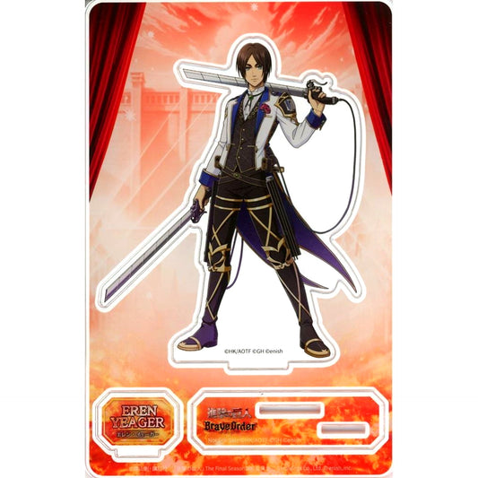 Eren Yeager Attack on Titan Brave Order 2nd Anniversary Great Advance Festival Campaign Acrylic Stand [USED]